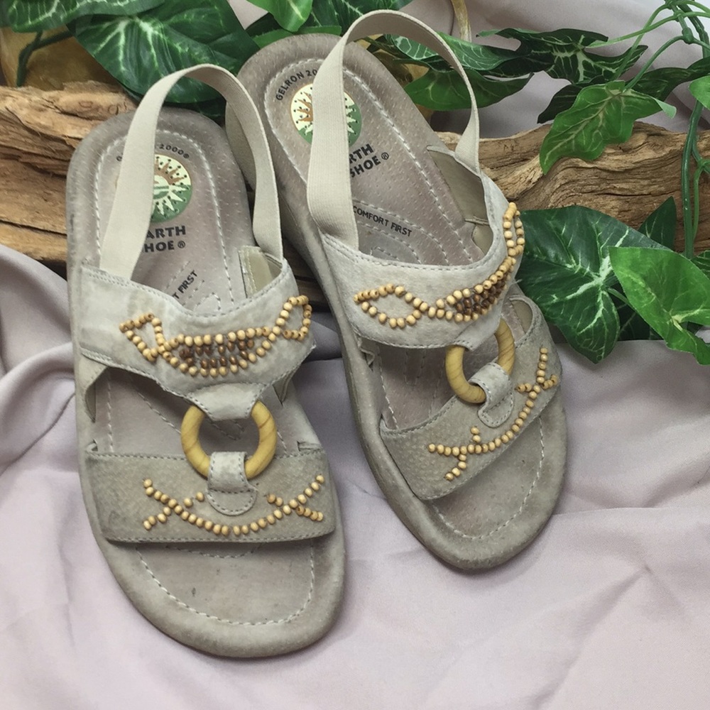 Earth Shoes Sandals Geltron 2000 Sling Back 5 1/2
